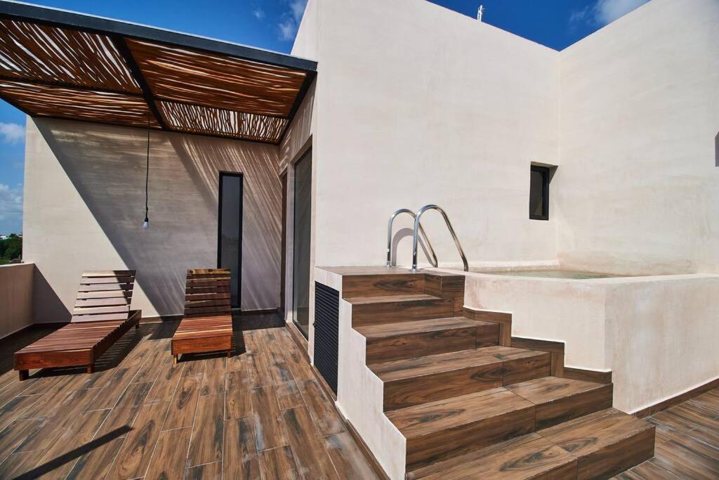 Appartement Phimai Gardens Ph3 - 2 Bdr Piscina Privada Y Vistas à Tulum Extérieur photo
